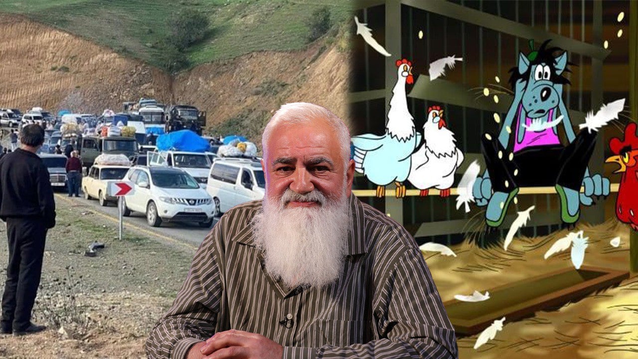 Մենք մի երկիր ենք, որն ապրում է «Ну՛, погоди»-ի «Ջուջալարըմ» երգի տրամաբանության տակ. մեզ անասնացրին… Տաք գոմն ու կերը կա, էլ ի՞նչ է պետք. Միքայել Մկրտչյան