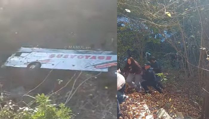  Հաղարծինում ավտոբուս է շրջվել. կա 18 տուժած 