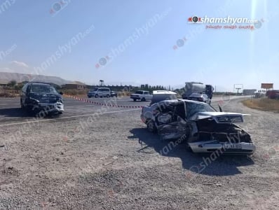 Արարատի մարզում բախվել են Mercedes-ն ու Mitsubishi-ն. 5 վիրավորներից մեկը հիվանդանոցում մահացել է