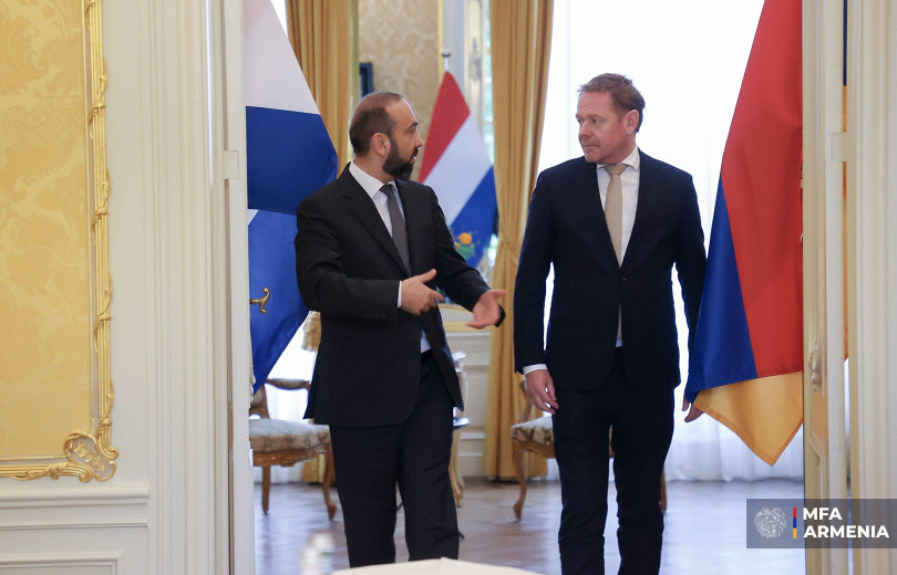 Հայաստանը մեծ կարևորություն է տալիս Նիդերլանդների հետ փոխգործակցությանը. Միրզոյանը՝ ԱԳ նախարար Դավիդ Վան Վելին